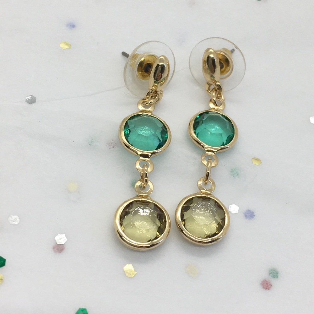 Gold Tone Drop Earrings